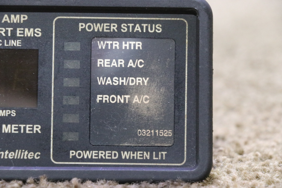 USED MOTORHOME INTELLITEC 00-00684-100 50 AMP SMART EMS DISPLAY PANEL FOR SALE RV Components 