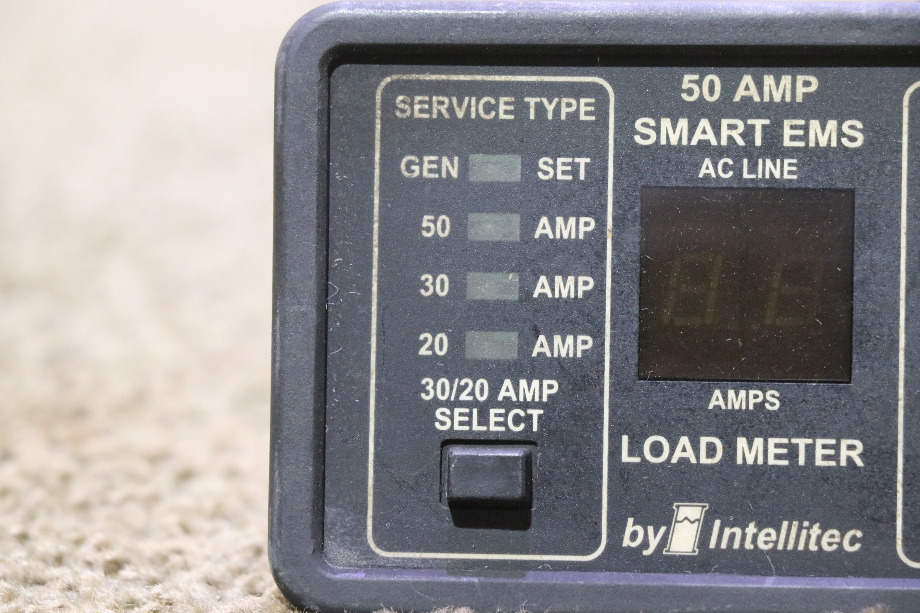 USED MOTORHOME INTELLITEC 00-00684-100 50 AMP SMART EMS DISPLAY PANEL FOR SALE RV Components 