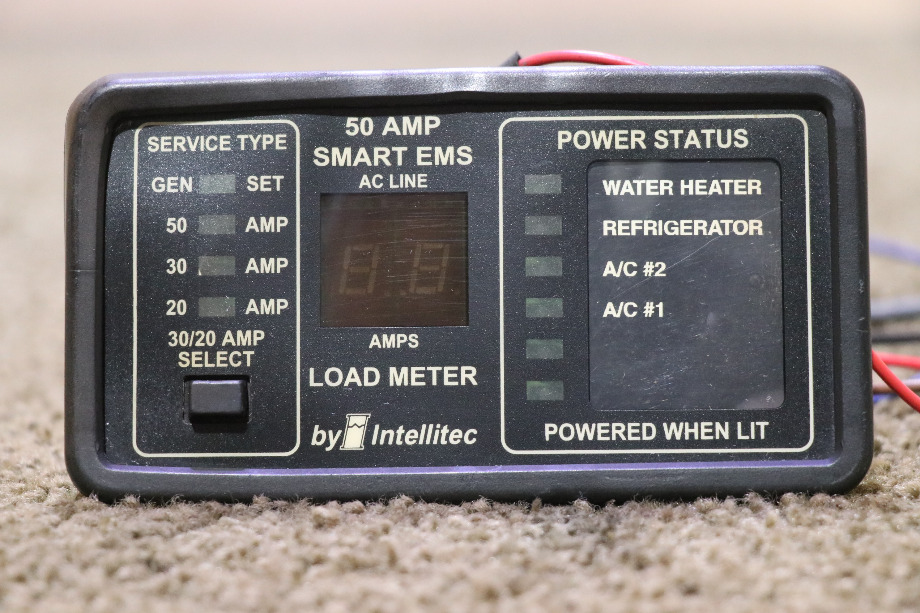 USED RV/MOTORHOME 50 AMP SMART EMS BY INTELLITEC DISPLAY PANEL FOR SALE RV Components 