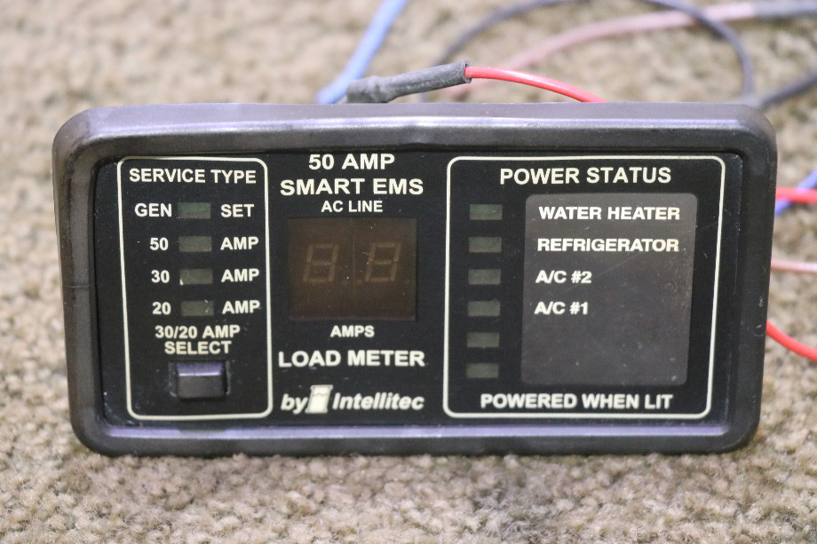 USED RV/MOTORHOME 50 AMP SMART EMS BY INTELLITEC DISPLAY PANEL FOR SALE RV Components 