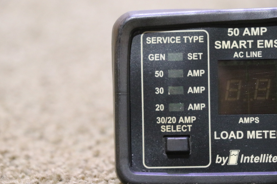 USED RV/MOTORHOME 50 AMP SMART EMS BY INTELLITEC DISPLAY PANEL FOR SALE RV Components 