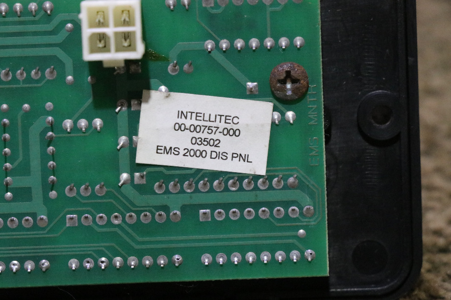 USED 00-00757-000 INTELLITEC POWERLINE EMS DISPLAY PANEL RV PARTS FOR SALE RV Components 