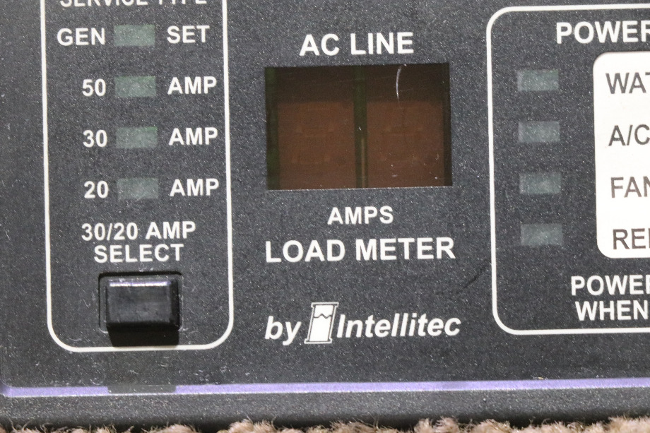 USED 00-00757-000 INTELLITEC POWERLINE EMS DISPLAY PANEL RV PARTS FOR SALE RV Components 