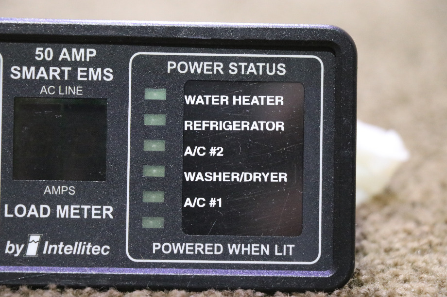 USED INTELLITEC 00-00903-150 50 AMP SMART EMS DISPLAY PANEL MOTORHOME PARTS FOR SALE RV Components 