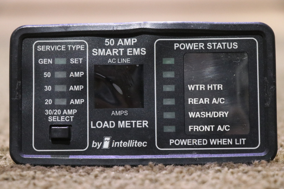 USED INTELLITEC 50 AMP SMART EMS DISPLAY PANEL 00-00903-150 RV/MOTORHOME PARTS FOR SALE RV Components 