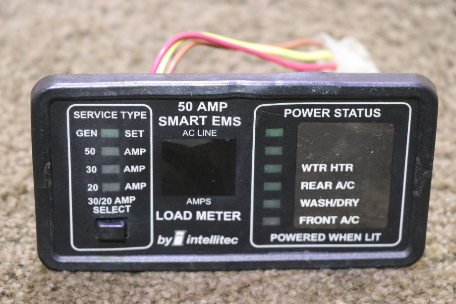 USED INTELLITEC 50 AMP SMART EMS DISPLAY PANEL 00-00903-150 RV/MOTORHOME PARTS FOR SALE RV Components 