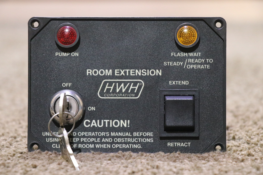 USED HWH ROOM EXTENSION KEY AND SWITCH PANEL MOTORHOME PARTS FOR SALE RV Components 
