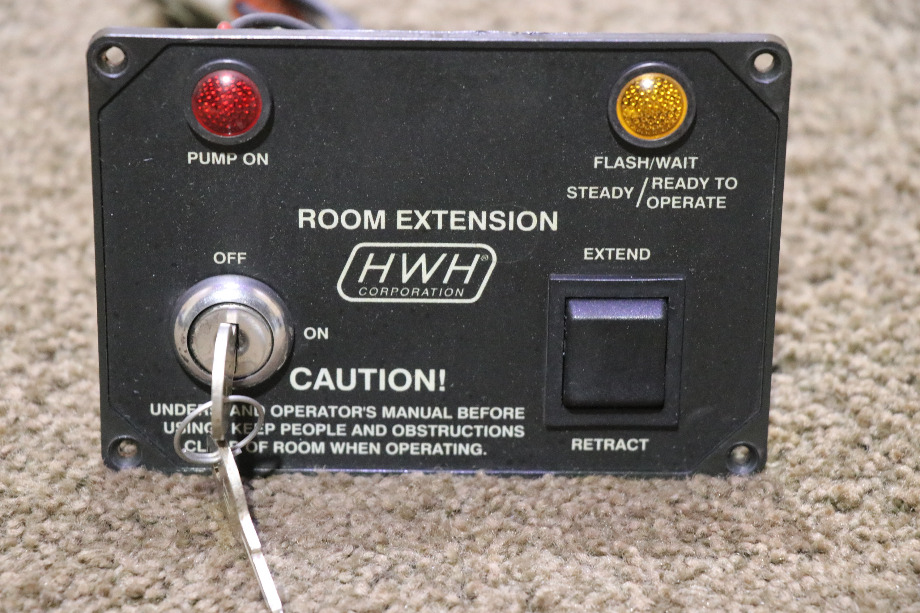 USED HWH ROOM EXTENSION KEY AND SWITCH PANEL MOTORHOME PARTS FOR SALE RV Components 