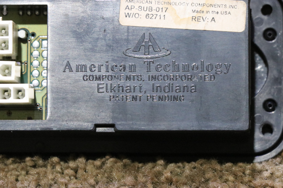 USED RV AP-SUB-017 AMERICAN TECHNOLOGY TEMPERATURE & COMPASS DISPLAY PANEL FOR SALE RV Components 