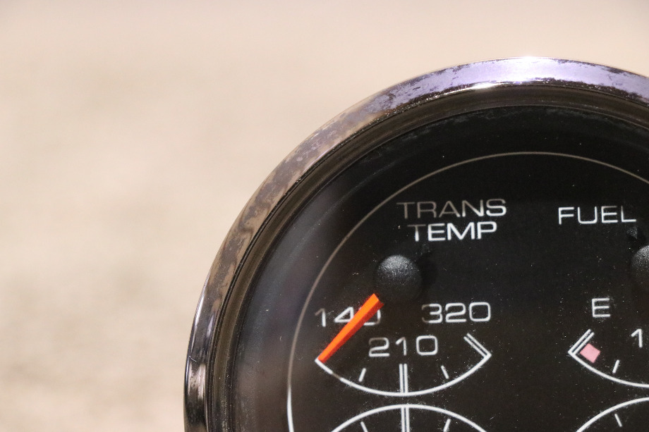 USED RV/MOTORHOME 4 IN 1 TRANS TEMP / FUEL / WATER TEMP / VOLTS DASH GAUGE FOR SALE RV Components 