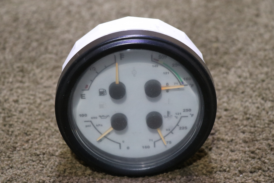 USED RV 101592 4 IN 1 FUEL / TEMP / OIL / TEMP DASH GAUGE FOR SALE RV Components 