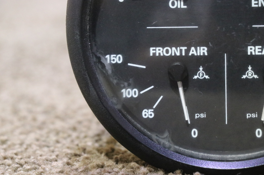 USED RV/MOTORHOME FREIGHTLINER 4 IN 1 OIL / ENGINE / FRONT / REAR DASH GAUGE 6913-00168-11 FOR SALE RV Components 