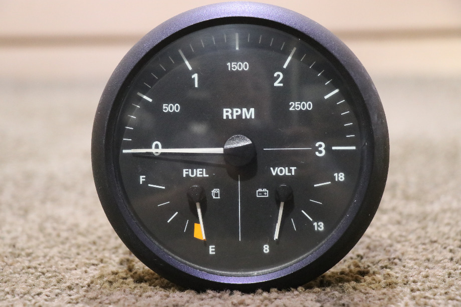 USED 6913-00061-01 FREIGHTLINER 3 IN 1 TACH / FUEL / VOLT DASH GAUGE RV PARTS FOR SALE RV Components 