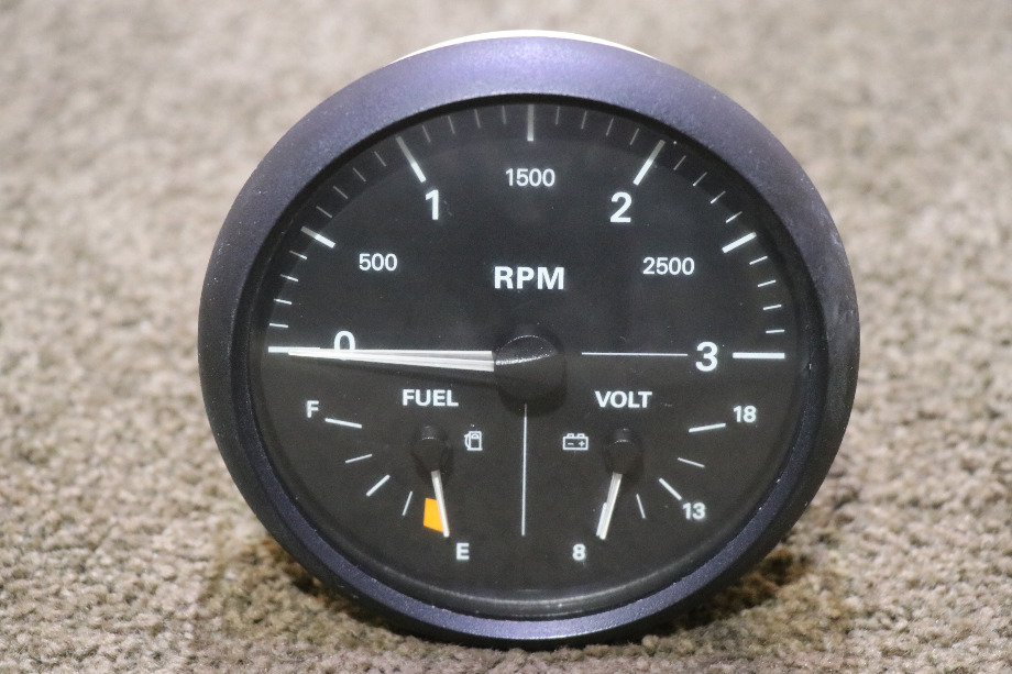 USED 6913-00061-01 FREIGHTLINER 3 IN 1 TACH / FUEL / VOLT DASH GAUGE RV PARTS FOR SALE RV Components 
