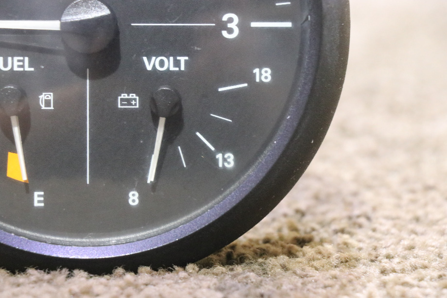 USED 6913-00061-01 FREIGHTLINER 3 IN 1 TACH / FUEL / VOLT DASH GAUGE RV PARTS FOR SALE RV Components 