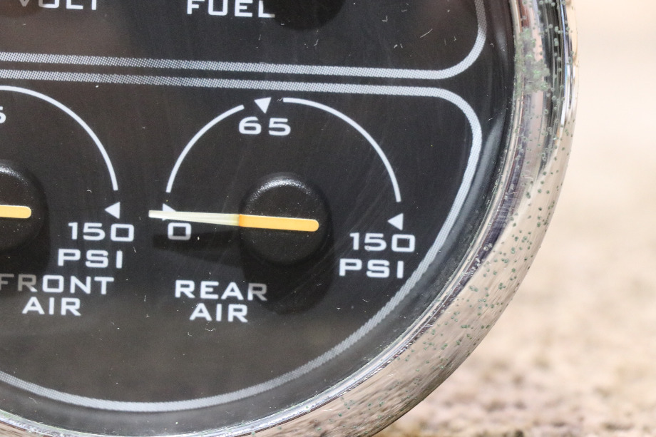 USED MOTORHOME SPARTAN 4 IN 1 00041345 VOLT / FUEL / FRONT / REAR DASH GAUGE FOR SALE RV Components 