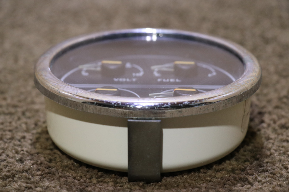 USED MOTORHOME SPARTAN 4 IN 1 00041345 VOLT / FUEL / FRONT / REAR DASH GAUGE FOR SALE RV Components 