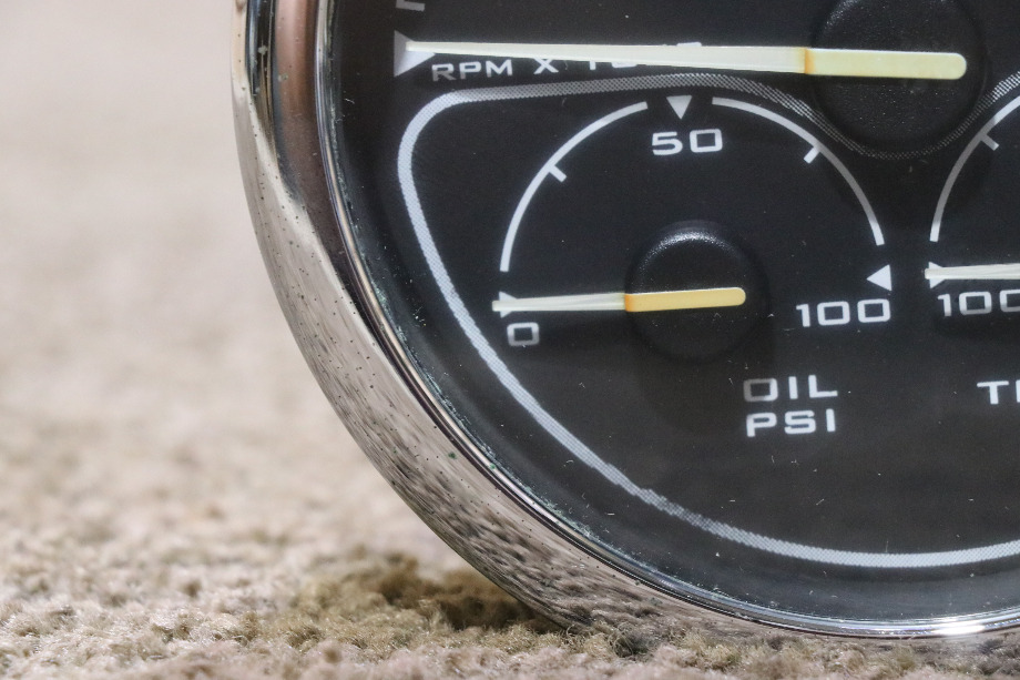USED RV/MOTORHOME SPARTAN 3 IN 1 TACH / OIL / TEMP DASH GAUGE 00041318 FOR SALE RV Components 