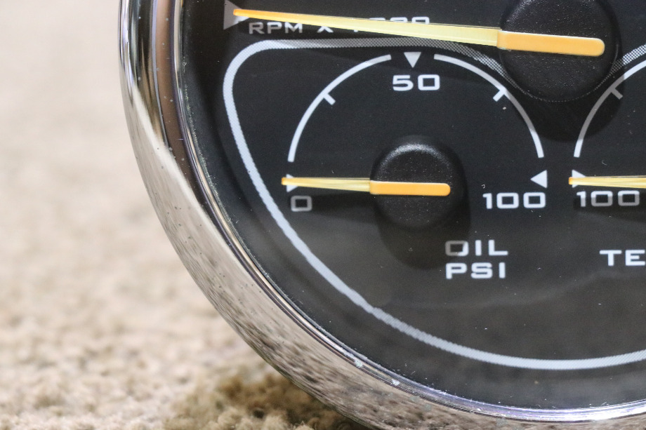 USED RV/MOTORHOME SPARTAN 3 IN 1 TACH / OIL / TEMP DASH GAUGE 00041318 FOR SALE RV Components 