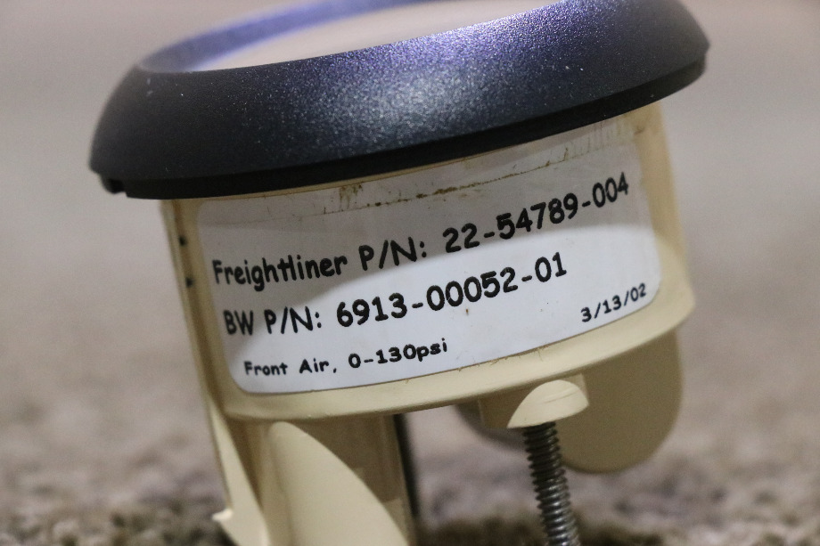 USED FREIGHTLINER 7570-10008-01 FRONT AIR DASH GAUGE MOTORHOME PARTS FOR SALE RV Components 
