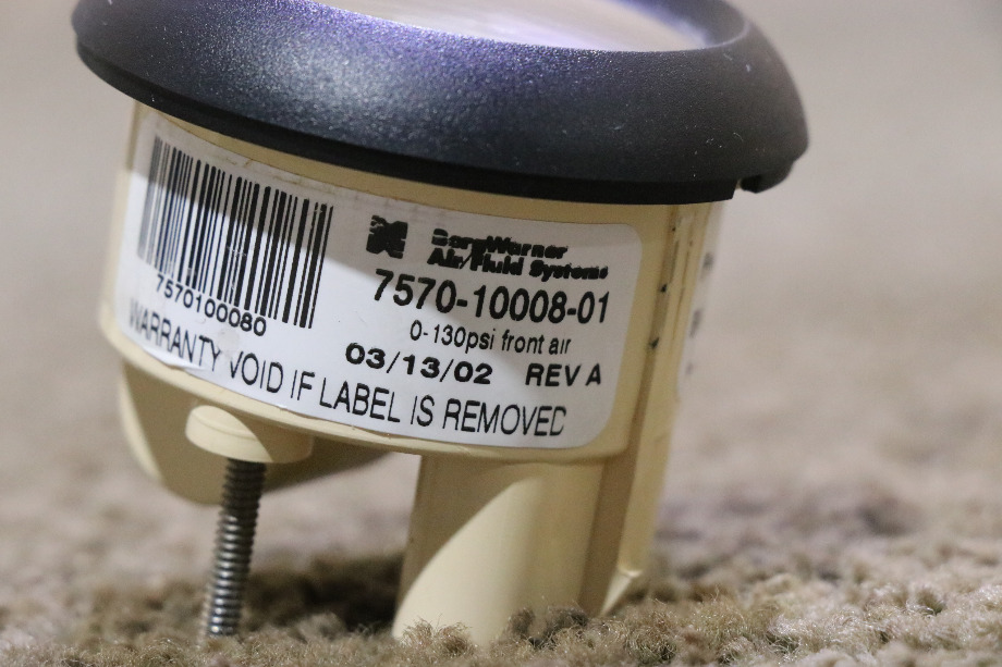 USED FREIGHTLINER 7570-10008-01 FRONT AIR DASH GAUGE MOTORHOME PARTS FOR SALE RV Components 