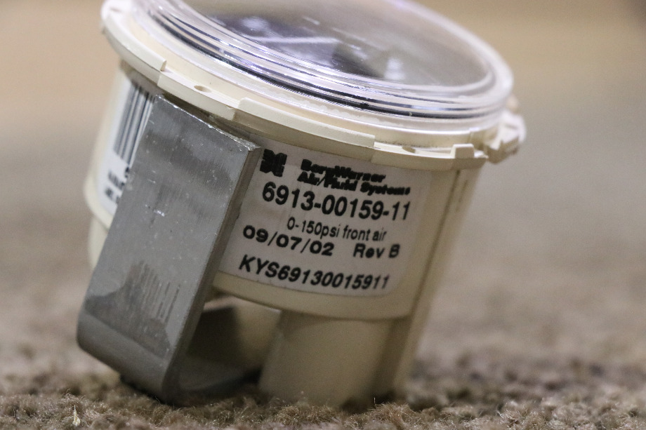 USED FREIGHTLINER 6913-00159-01 FRONT AIR DASH GAUGE MOTORHOME PARTS FOR SALE RV Components 