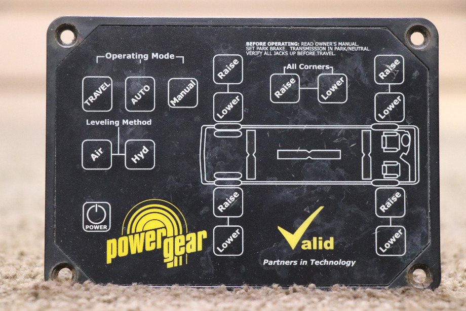 USED RV/MOTORHOME VALID AIR/HYD LEVEL CONTROLLER TOUCH PAD 140-1194 / VTL02A005-1 FOR SALE RV Components 