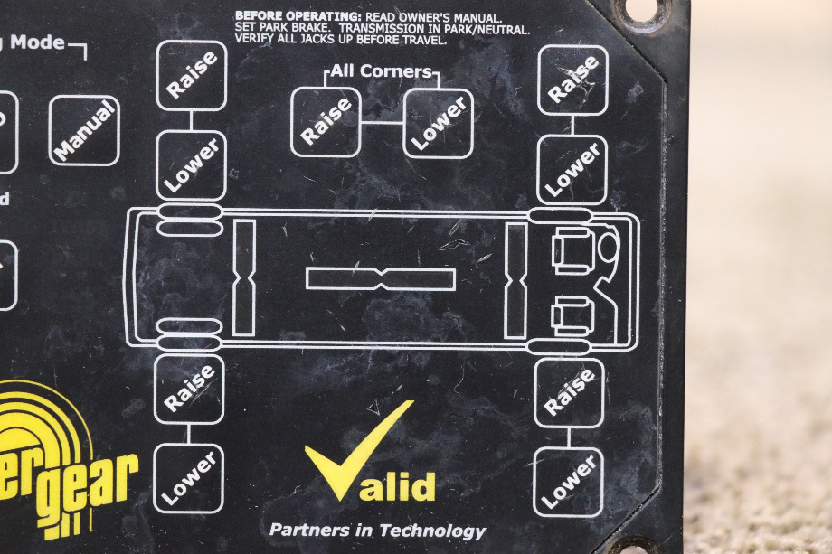 USED RV/MOTORHOME VALID AIR/HYD LEVEL CONTROLLER TOUCH PAD 140-1194 / VTL02A005-1 FOR SALE RV Components 
