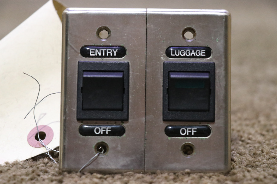 USED MOTORHOME INTERLOCKING DOUBLE SWITCH PANEL FOR SALE RV Components 