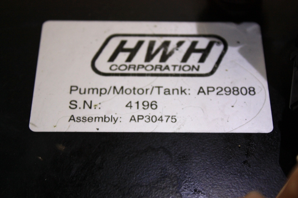 USED HWH HYDRAULIC PUMP AP29808 FOR SALE RV Components 