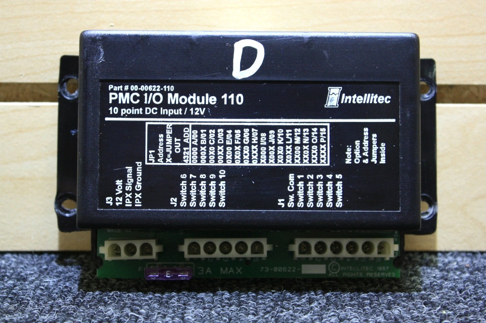 USED INTELLITEC PMC I/O MODULE 110 RV MOTORHOME PARTS FOR SALE RV Components 