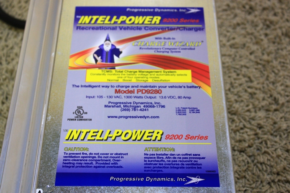 INTELI-POWER CHARGE WIZARD PD9280 INVERTER RV PARTS FOR SALE RV Components 