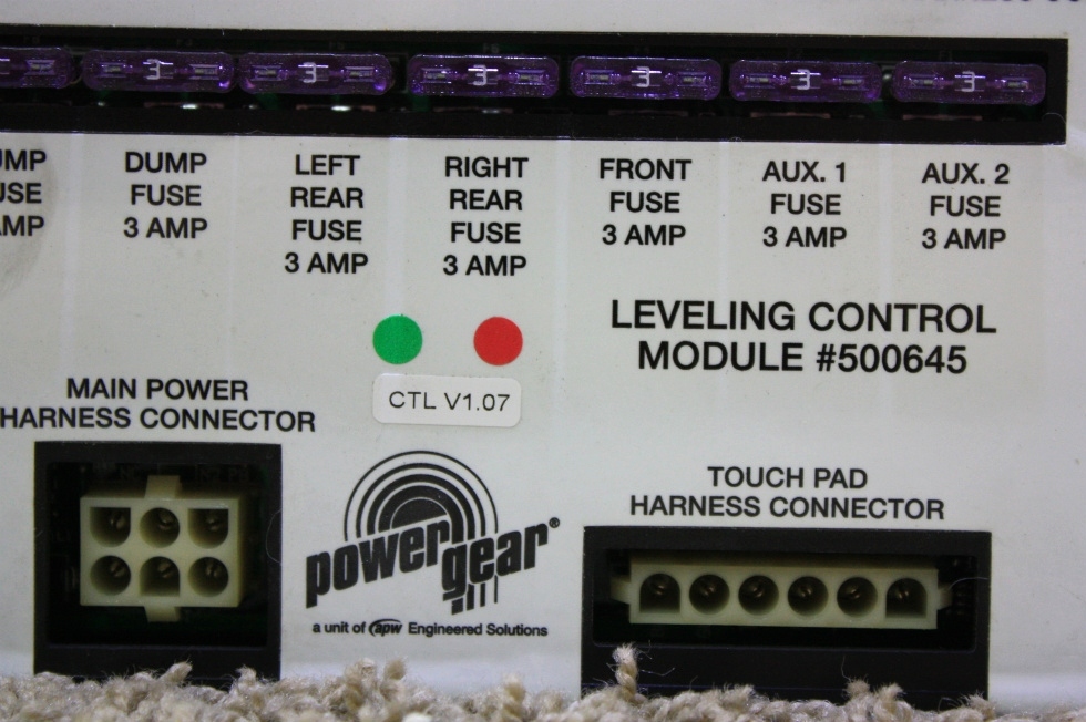 USED POWER GEAR LEVELING CONTROL MODULE 500645 RV PARTS FOR SALE RV Components 