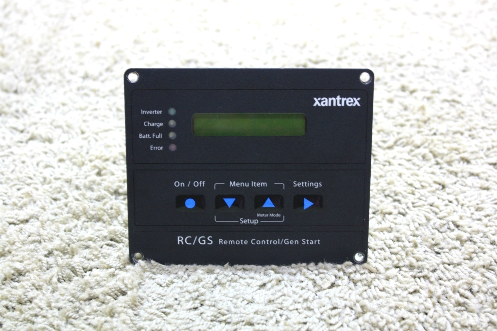 RV Components USED MOTORHOME XANTREX REMOTE CONTROL / GEN START RC/GS Xantrex Rc7 Remote Control For Sale