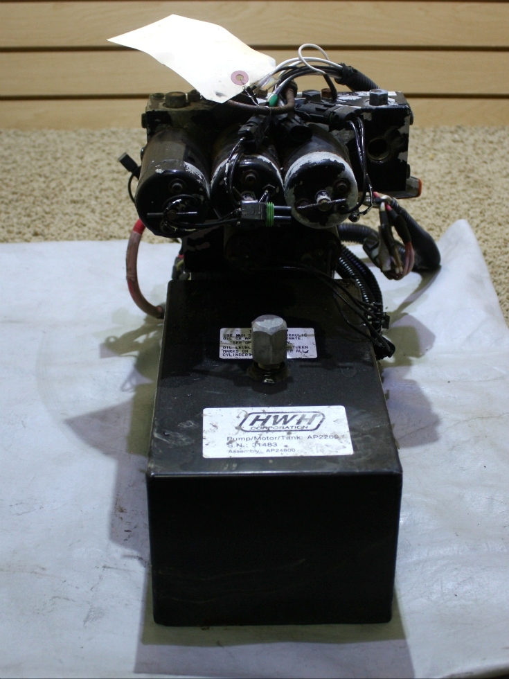 USED RV HWH HYDRAULIC PUMP/MOTOR/TANK  AP2260 FOR SALE RV Components 
