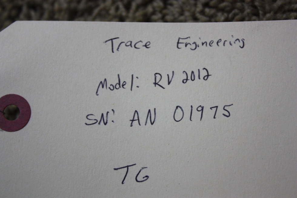 USED TRACE ENGINEERING RV2012 INVERTER CHARGER MOTORHOME PARTS FOR SALE RV Components 