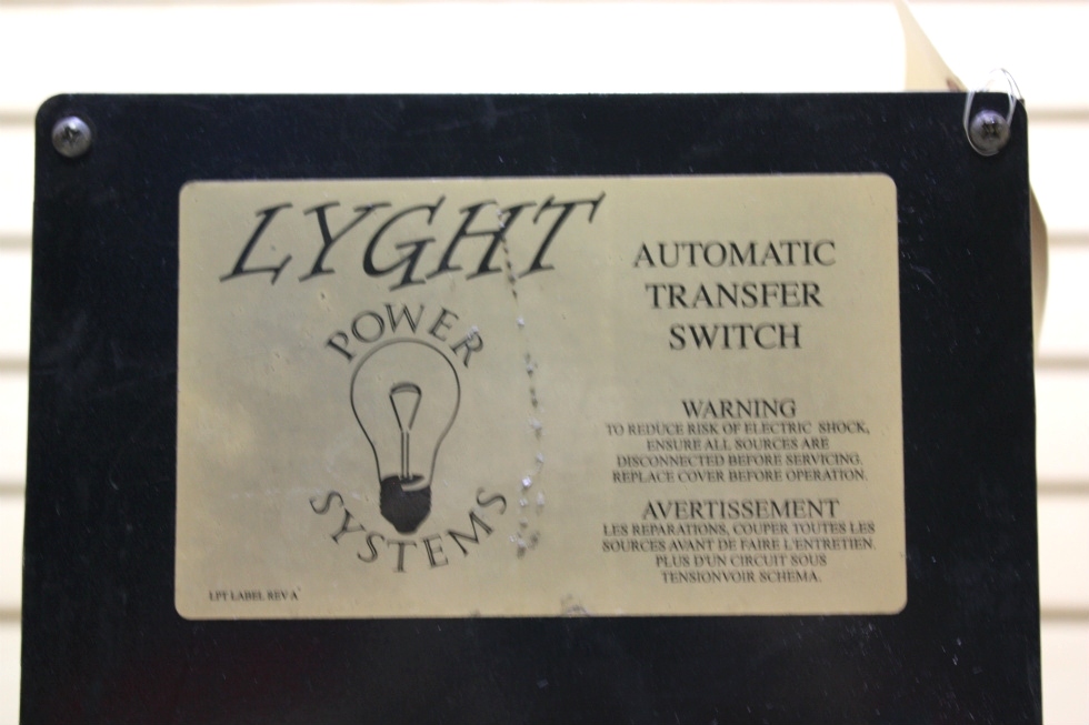 USED RV LYGHT POWER SYSTEMS AUTOMATIC TRANSFER SWITCH LPT50BRD FOR SALE RV Components 