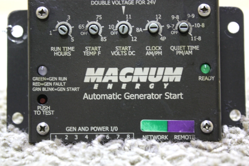USED MOTORHOME MAGNUM ENERGY AUTOMATIC GENERATOR START FOR SALE RV Components 