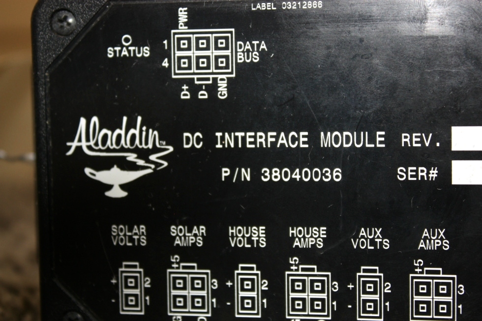USED MOTORHOME ALADDIN DC INTERFACE MODULE 38040036 FOR SALE RV Components 
