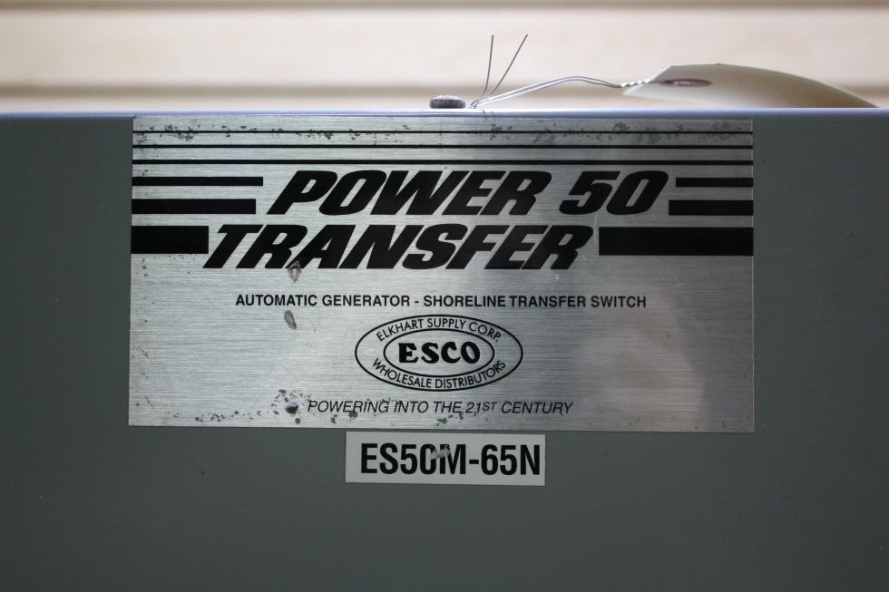USED RV POWER 50 TRANSFER ES50M-65 AUTOMATIC TRANSFER SWITCH FOR SALE RV Components 