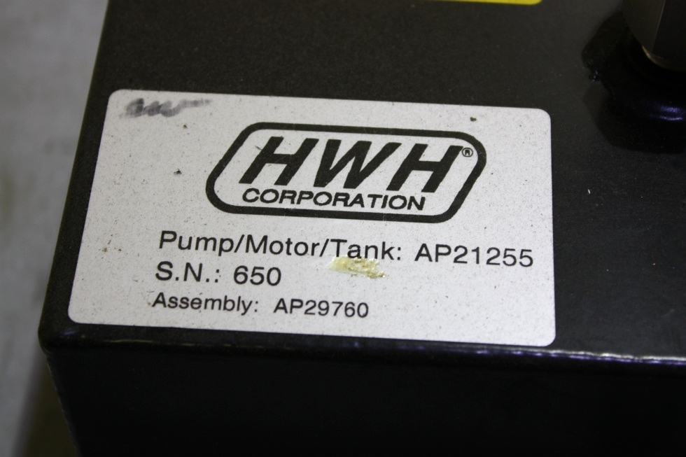 USED HWH AP21255 HYDRAULIC PUMP RV PARTS FOR SALE RV Components 