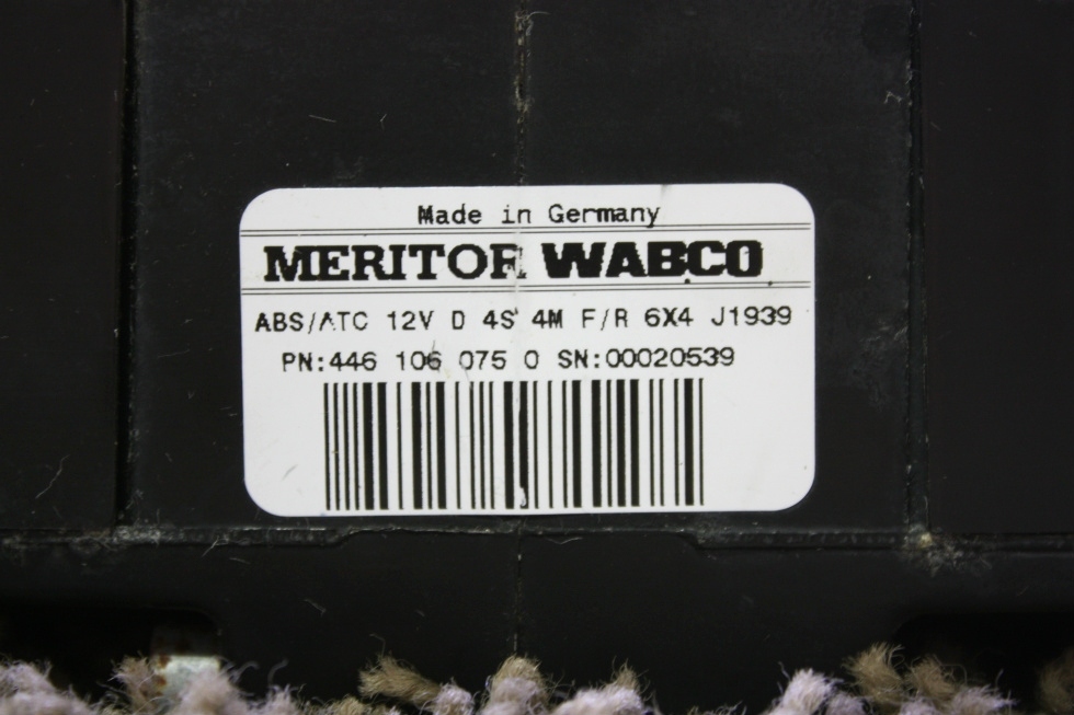 USED MERITOR WABCO ABS CONTROL BOARD 4461060750 MOTORHOME PARTS FOR SALE RV Components 