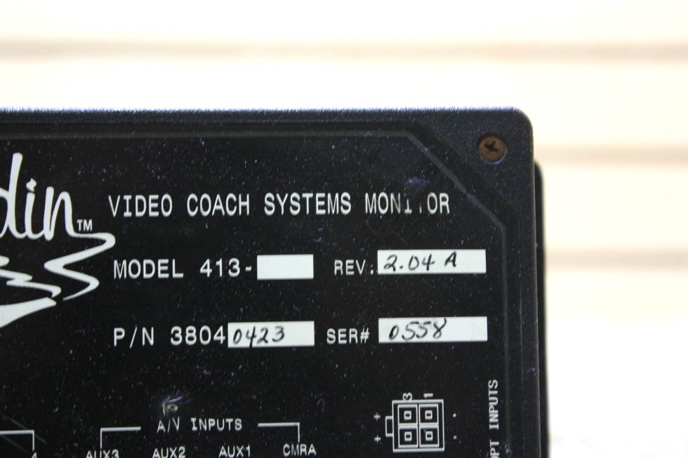 USED RV 38040423 ALADDIN VIDEO COACH SYSTEMS MONITOR FOR SALE RV Components 