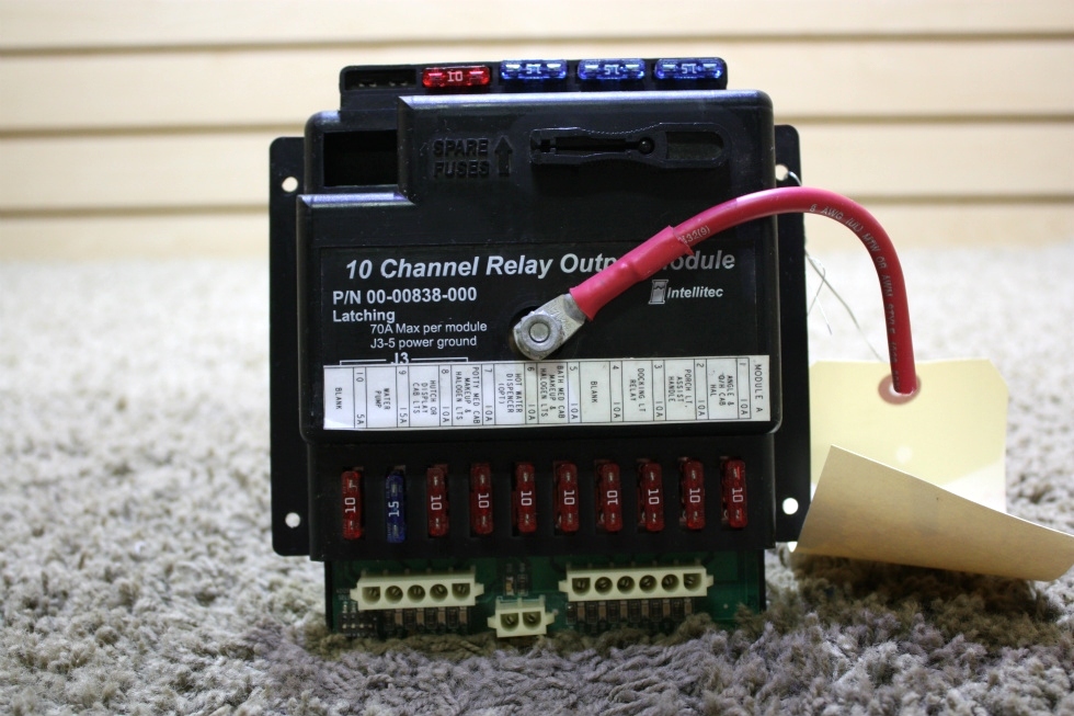 RV Components USED RV 0000838000 10 CHANNEL RELAY OUTPUT MODULE BY