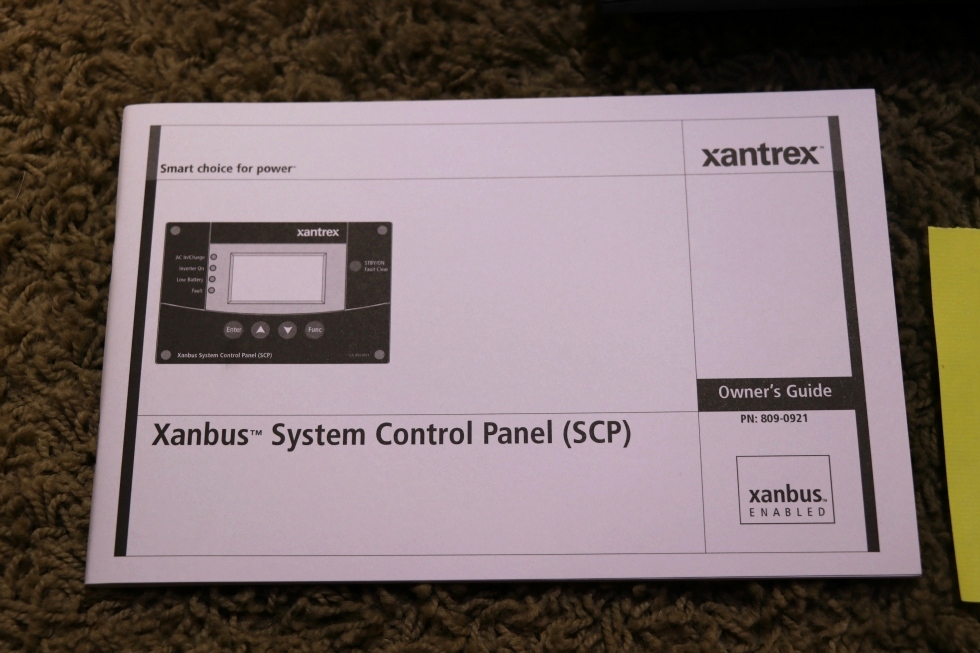 NEW XANTREX 809-0921 XANBUS SYSTEM CONTROL PANEL MOTORHOME PARTS FOR SALE RV Components 