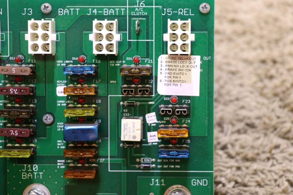 USED MOTORHOME 12VDP-25RC KIB BATTERY CONTROL BOARD RV PARTS FOR SALE RV Components 
