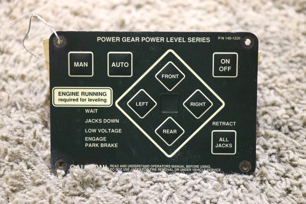 RV Components USED POWER GEAR POWER LEVEL SERIES 1401226 RV LEVELING