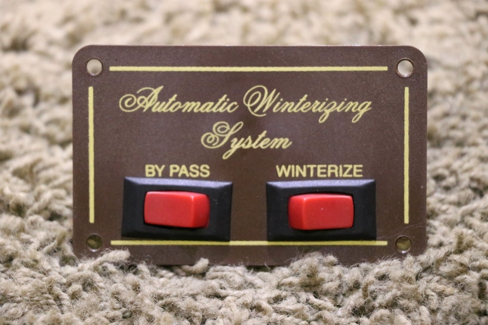 USED MOTORHOME AUTOMATIC WINTERIZING SYSTEM SWITCH PANEL RV PARTS FOR SALE RV Components 