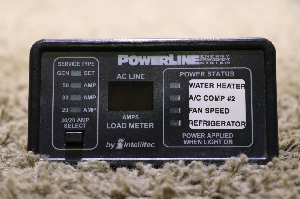 RV Components USED RV POWERLINE EMS BY INTELLITEC 0000903250 DISPLAY