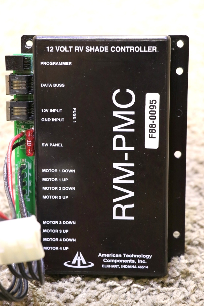 USED RV AT-RVM-PMC02 AMERICAN TECHNOLOGY 12 VOLT RV SHADE CONTROLLER RVM-PMC F88-0095 MOTORHOME PARTS FOR SALE RV Components 